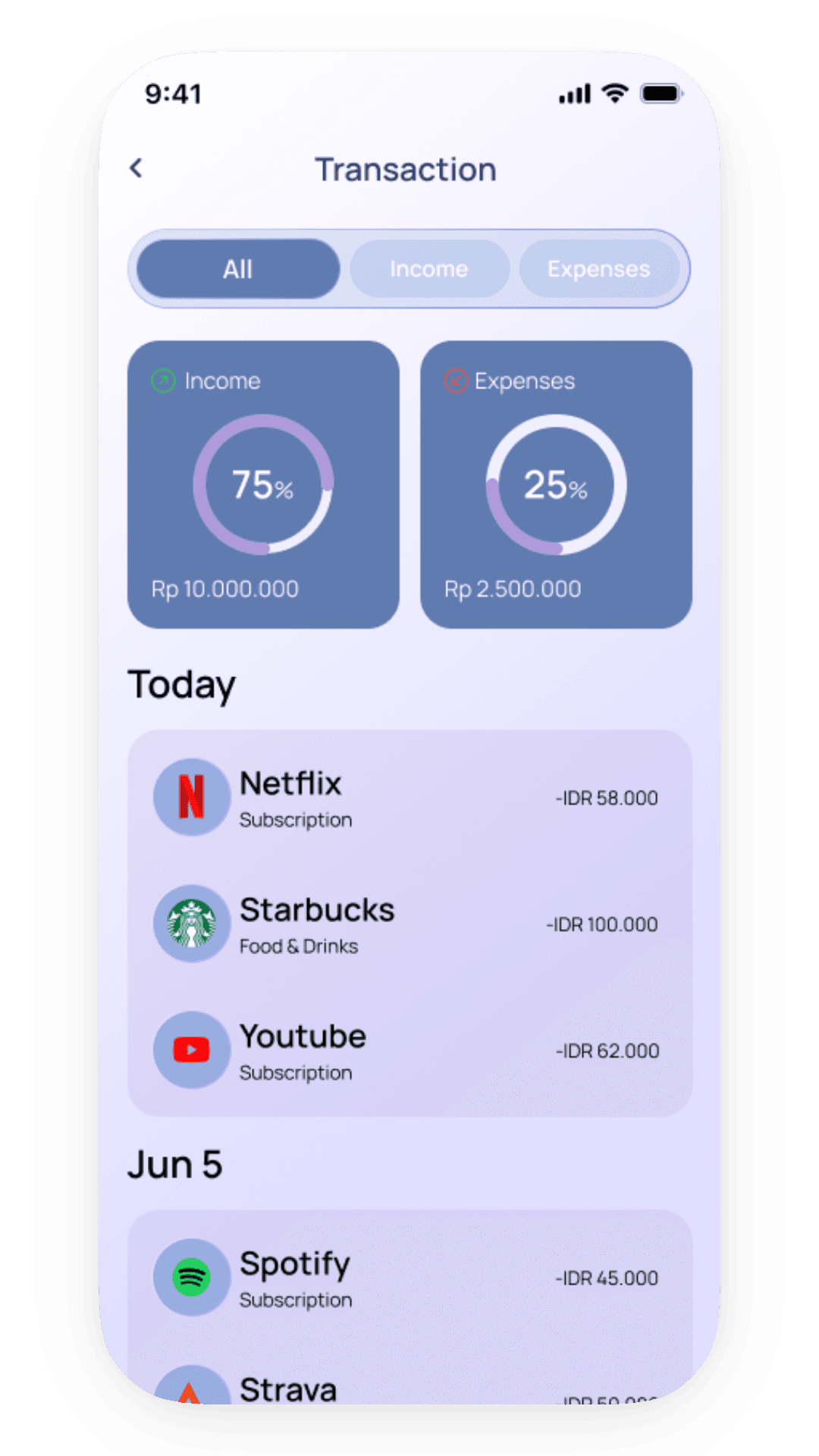 Klyra app screen 3 of 4